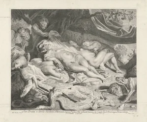 Resto de Diana y sus ninfas tras la cacería