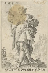 Geloof (Fides) Fides (título sobre objeto)