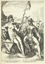 La alianza entre Atenea y Mercurio (Hermathena)