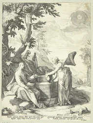 Jesús y la mujer samaritana