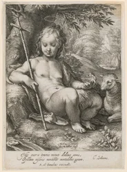 San Juan Bautista de niño