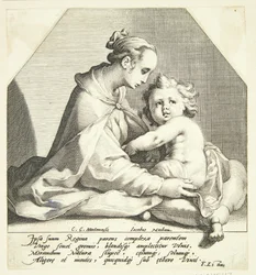 La Virgen María con el niño