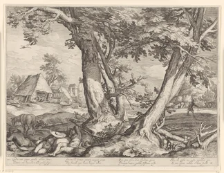 Paisaje con la parábola del sembrador
