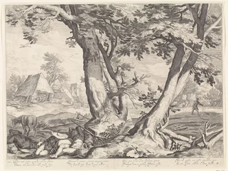 Paisaje con la parábola del sembrador