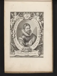 Retrato de Jan van den Velde a los 36 años Espejo del arte de escribir (título de la serie)