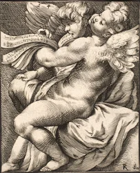 Dos putti cantando