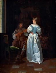 La Serenata, c.1669 (óleo sobre lienzo)
