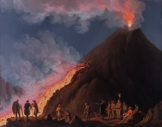 La erupción del monte Vesubio en 1774