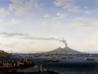 El regreso de la flota de Argelia a la Bahía de Nápoles