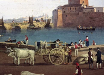 Vista del puerto de Taranto, por Philippe Hackert (1737-1807)