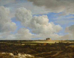 Vista panorámica de Haarlem, c.1669 (óleo sobre lienzo)