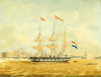El Johan Melchior Kemper anclado en el puerto de Róterdam