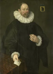 Retrato de Paulus Cornelisz van Beresteyn (1548-1625), burgomaestre de Delft