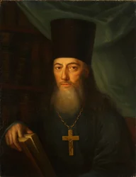 Retrato del escritor Ioann Ioannovich Krasovsky 1746-1811, 1819