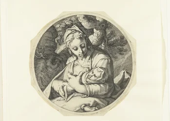 María con el Niño Jesús María con el Niño Jesús y José con herramientas de carpintero (título de la serie)