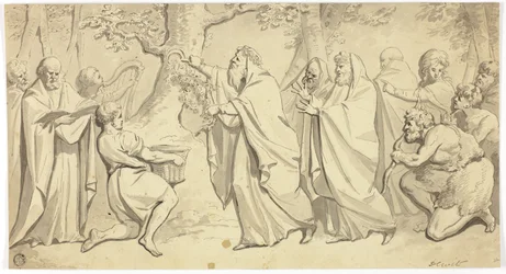 Druidas cortando muérdago