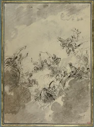 Estudio para la apoteosis de Hércules