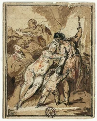 Venus tratando de retener a Adonis