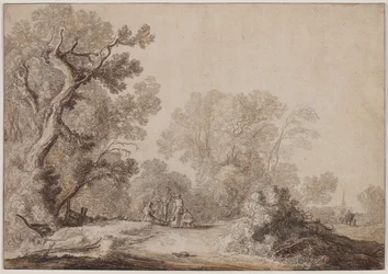 Campesinos al borde de un bosque, c. 1630