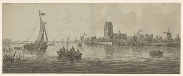 Vista de Dordrecht desde el suroeste