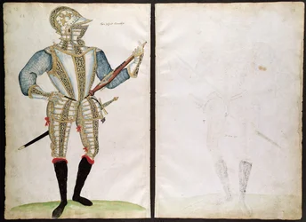 Armadura para Sir John Smith, del Álbum de un Armero Isabelino
