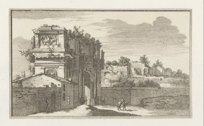 Arco de Constantino en Roma Vistas de Roma (título de la serie) La Galerie agreable du mond (...) divisée en LXVI tomes...Cette partie comprend le Rome moderne (título de la serie) Edificios Magesyn der Italiaense (título de la serie)