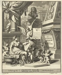Página de título de A. Bogaert, La monarquía romana, que se muestra en las monedas de los emperadores occidentales y orientales, Utrecht 1697