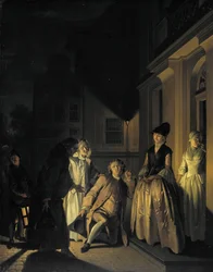 Escena de la obra "Lubbert Lubbertse o el granjero veteado" de M. van Breda
