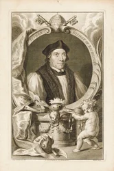 John Fisher, obispo de Rochester, hacia 1760 (grabado)