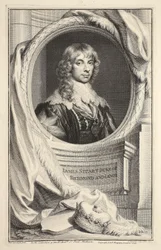 Retrato de James Stuart, Duque de Richmond y Lennox, ilustración de 