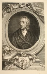 Retrato de John Locke, ilustración de 