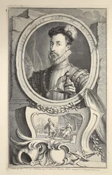 Retrato de Robert Dudley, Conde de Leicester, ilustración de 