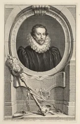 Retrato de Sir Edward Coke, Lord Chief Justice, ilustración de 