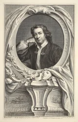 Retrato de Thomas Otway, ilustración de 