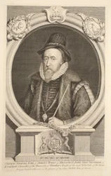 Retrato de Thomas Sackville, Conde de Dorset, Barón de Buckhurst, ilustración de 