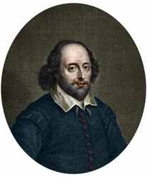 Retrato de William Shakespeare (1564-1616), escritor inglés. Grabado por Jacobus Houbraken 1747.