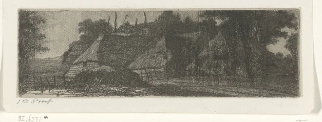 Paisaje con tres fincas