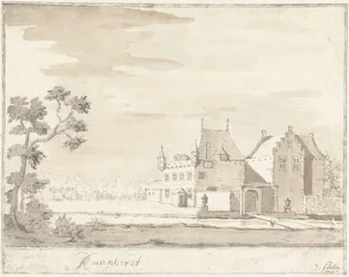 Castillo de Raaphorst cerca de Wassenaar Raaphorst (título sobre el objeto)