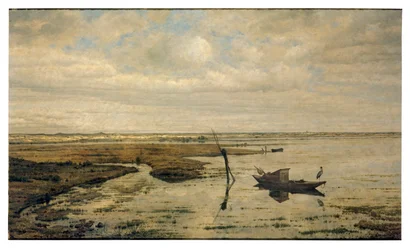 Pantano cerca de Putte (óleo sobre tabla)