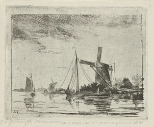 vista al río con molino