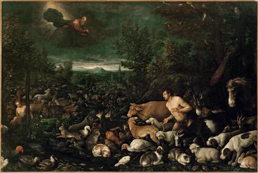 Adam reprochado (pintura sobre lienzo)