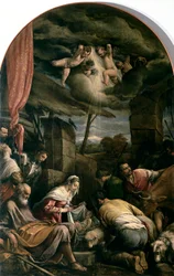 Adoración de los pastores, de Jacopo Bassano (hacia 1510-1592)