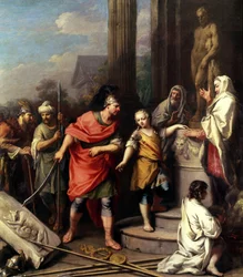 Aníbal jurando enemistad eterna a Roma