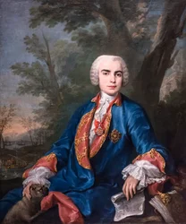 El castrato Carlo Broschi, conocido como Il Farinelli, hacia 1752 (Óleo sobre lienzo)