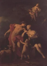 Venus y Adonis, c.1740