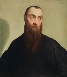 Retrato de un hombre barbudo