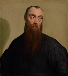 Retrato de un hombre barbudo