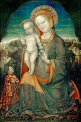 La Madonna de la Humildad Adorada por Lionello d