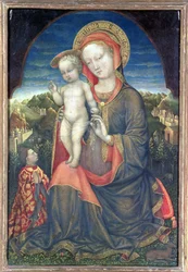 La Madonna de la Humildad adorada por Leonello d