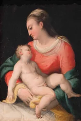 Virgen con el Niño, c.1564 (óleo sobre madera)